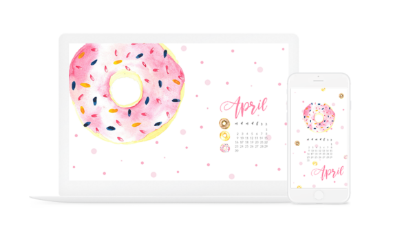 Donut Worry! Donuts mit Wasserfarben