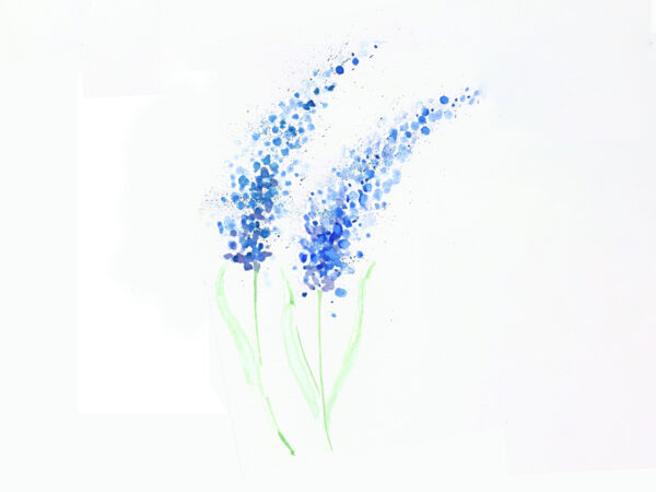 Aquarell mit Wattest&auml;bchen