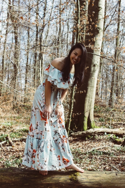 Maxikleid im Fr&uuml;hling